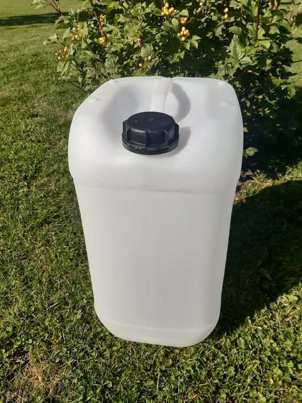 Oppbevaringsdunk 25 liter – stablebar vanndunk i kraftig, matgodkjent HDPE med lokk