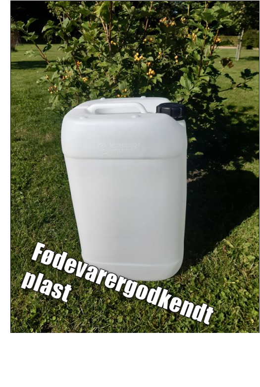 Storage container 25 litres – stackable water container in sturdy, food-grade HDPE with lid