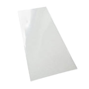 Pose af krystalklar plast, 9 x 17,5 cm, fladpose, 10 stk