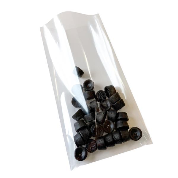 Bag made of crystal-clear plastic, 9 x 17.5 cm, flat bag, 10 pcs
