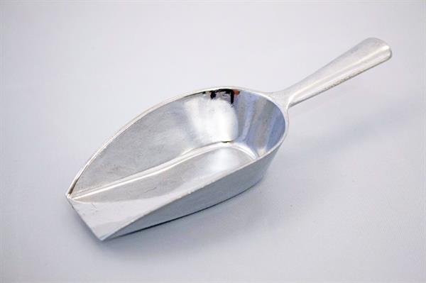 Metalskovl / skuffeske, 12,5 cm lang