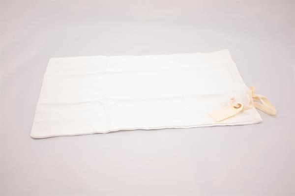 Kornpose / melpose / grynpose, hvit bomull, bredde 24 cm / lengde 36 cm