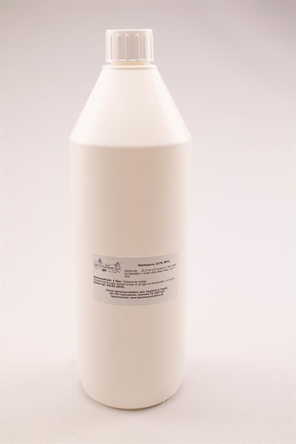 Mælkesyre 80%, flydende, 1 liter