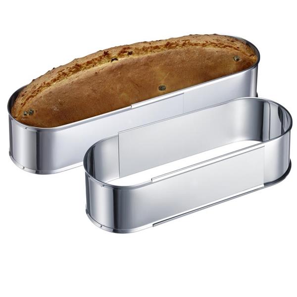 Fleksibel oval bageform, rustfrit stål