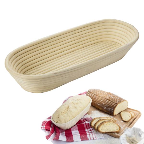 Hævekurv til brød, oval, stor