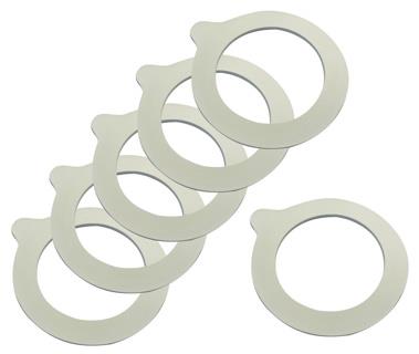Gummiringe / Pakninger til henkogningsglas, Westmark, hvid, 68 x 94 mm, 6 stk