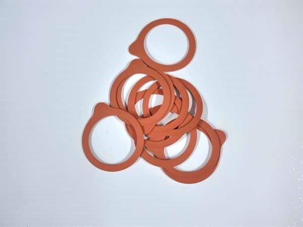 Gummiringe / Pakninger til henkogningsglas, Weck, 54 x 67 mm, 10 stk