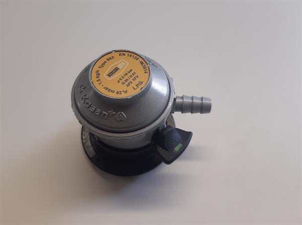 Lavtryksregulator, click-on med ventil og slangestuds