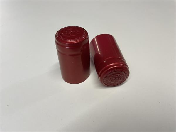 Krympehætter 50 mm – bordeaux, blank, 100 stk.