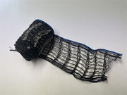 Ekstra muslingestrømpe til Havbondens Muslingesæt, 8 masker i bredden, blå kant, 2 meter