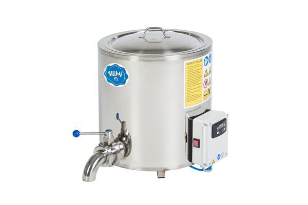 Pasteuriseringsapparat, 50 liter, til mælk, yoghurt, most, øl og ostefremstilling (elektrisk)