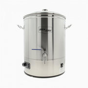 Brygkedel 30 liter – elektrisk henkogningsapparat i rustfrit stål med termostat og tappehane, Brewferm