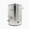 Brewing kettle 30 litres – electric preserving boiler in stainless steel with thermostat and tap, Brewferm