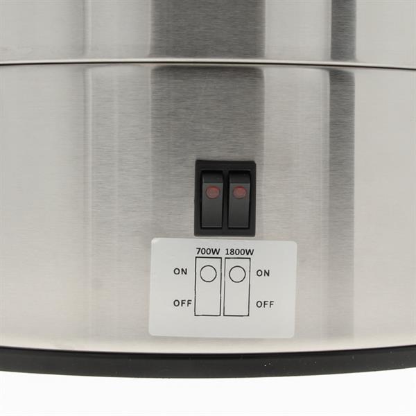 Brewing kettle 30 litres – electric preserving boiler in stainless steel with thermostat and tap, Brewferm