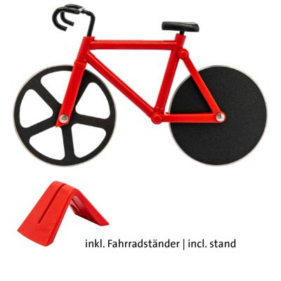 Pizza cutter with 2 wheels, bicycle with stand, Fuentez, Westmark, dia. 7.5 cm