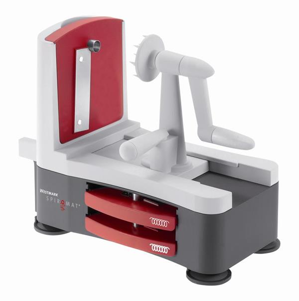 Spiromat vegetable and fruit slicer with 3 different blades
