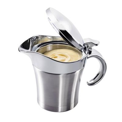 Termosauskanne / sauskanne med lokk, rustfritt stål, 0,5 liter, 1 stk.