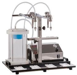 Vakuumtappeanlæg til miniflasker med olie, Enolmaster, 2 tappehoveder