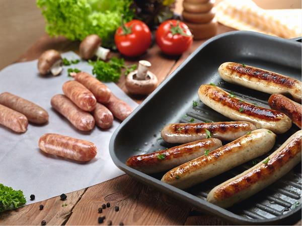 Vegetabilsk kunsttarm til grill- og kokepølser, dia. 21 mm, 4 ruller (totalt 60,9 m)