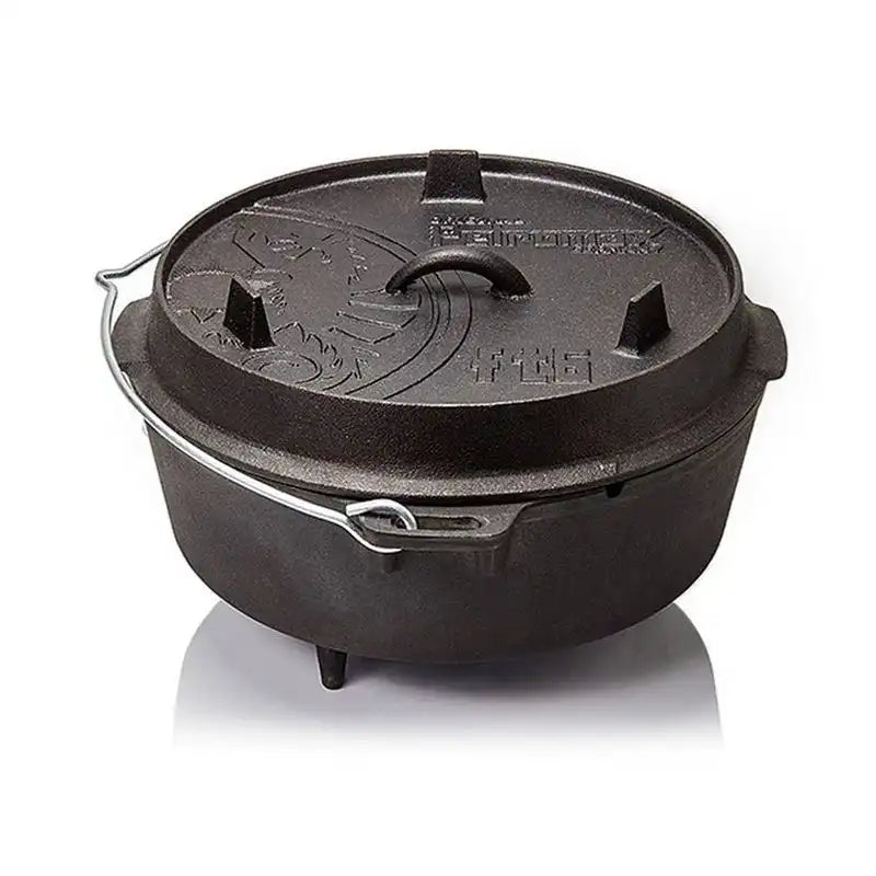 Dutch oven / støpejernsgryte til bål og grill – Petromax FT6, 6,1 liter