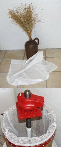 Pressesekk 40 × 40 cm – til fruktpresse og vinpresse 5-15 liter