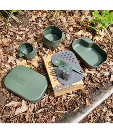 Spisesett til bålmat og turer – Wildo® Camp-A-Box Complete